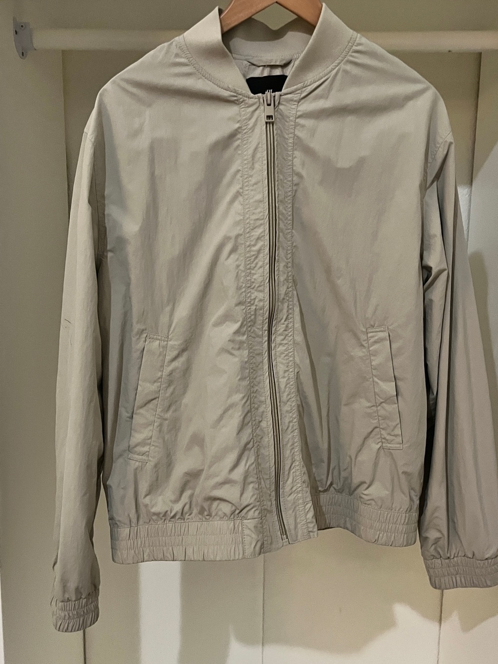 H&M Light Beige Men's Bomber Jacket - Almost new. Just used once